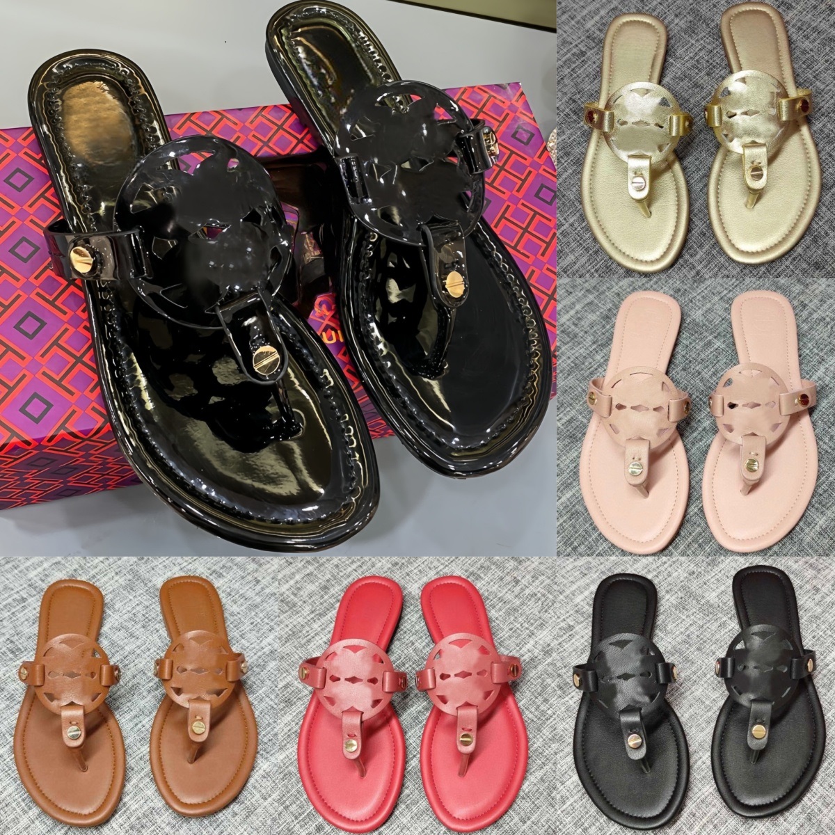 Designer sandals fashionable classic luxury clip on sandals flat sandals breathable and lightweight summer beach shoes comfortable flat shoes beach slippers