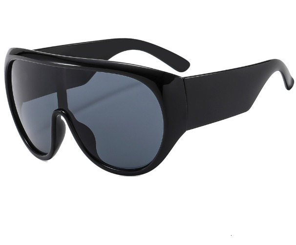 European and American New Large Frame Personality Versatile Street Style Internet Celebrity Sunglasses Unisex Fashion Show Trendy Glasses