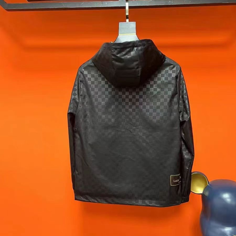 luxury brand designers spring new mens premium quality hooded coat with fashionable trend and versatile style comfortable to wear