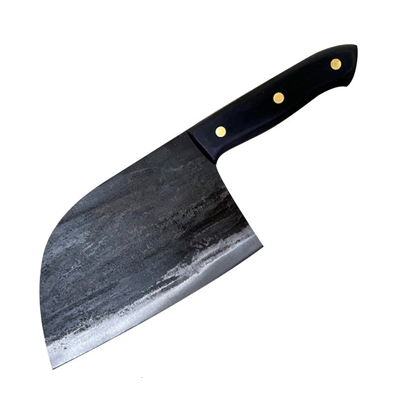 Handmade Forged Chinese Cleaver Chef Knife Clad Steel Vegetables Meat Slicing Knife Professional Kitchen Cooking Tools 250703