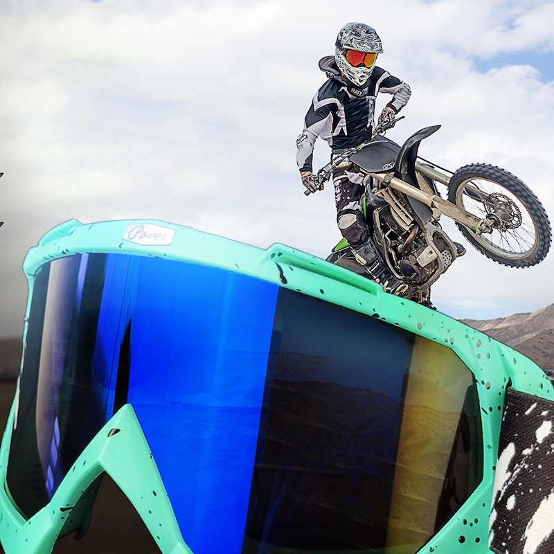 Newest Motorcycle Goggles For Men Motocross Sunglasses Safety Protective MX Helmet for Off-Road Riding Skiing Sport Compatible for ATV DH MTB