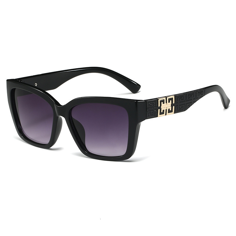 European And American Style Large Frame Cat Eye Women's Designer Sunglasses New Outdoor High-end Fashion Personality Street Style Glasses Wholesa