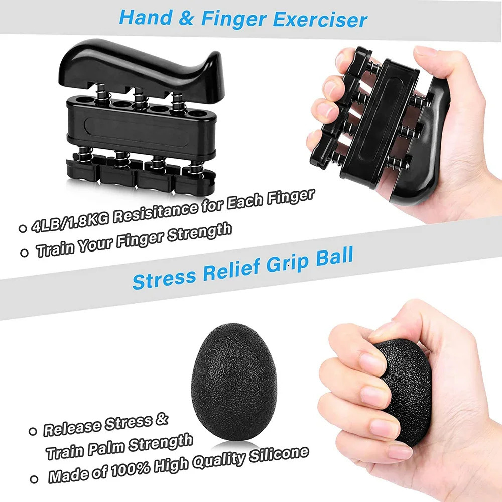5120kg Adjustable Heavy Hand Grip Set Strengthener Finger Expander Arm Wrist Forearm Trainers Fitness Exercise For Patient 260403