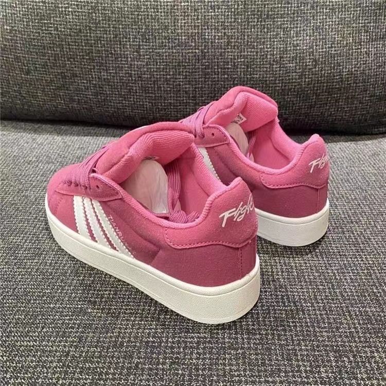 2026s Dragon Fruit Girl Pink Bread Shoes Student Shoes Casual Versatile Board Shoes Breathable Trendy Sports Shoes