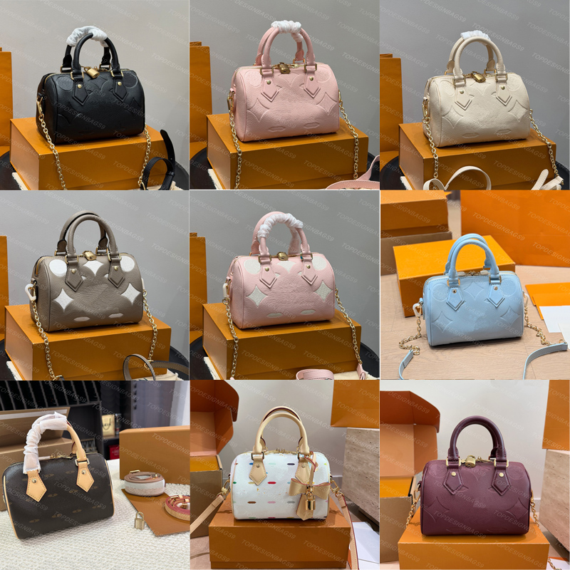 classic vintage shoulder bags speed20 designer pillow bags women fashion mini handbags real leather top quality crossbody bags