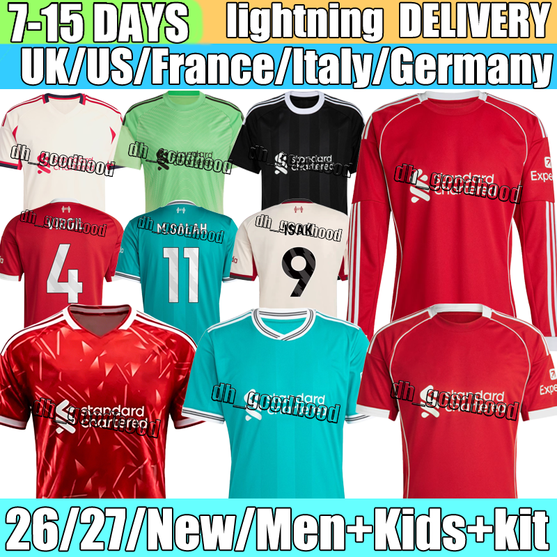 26 27 liverpool jersey Ekitike MAC ALLISTER GRAVENBERCH WIRTZ soccer jerseys ISAK SZOBOSZLAI A.BECKER GAKPO FRIMPONG football shirt Mens Kids Kit sock Full sets