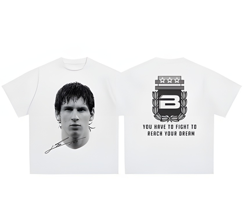 free shipping 2026 Cross-Border Soccer T-Shirt, CR7 Messi Neymar 3D Digital Print, American Streetwear Short Sleeve Top