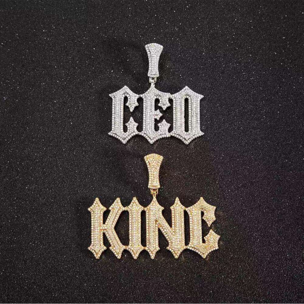 VVS Moissanite Custom Name Necklace Personalized Initial & Number Pendant Silver Diamond Cut Tennis Chain Great Birthday Holiday Gift For Men And Wome