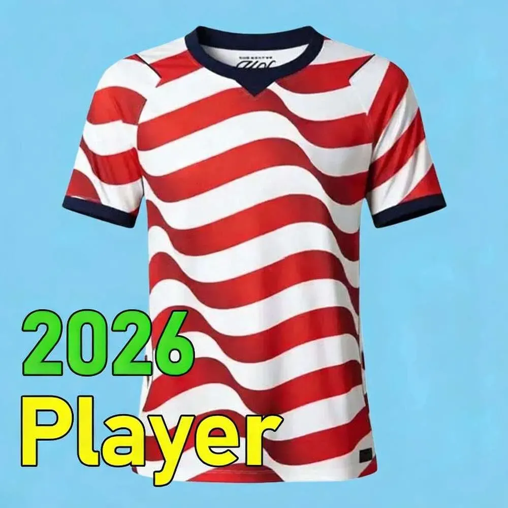 USAS 2026 World Cup Soccer Jersey PULISIC BALOGUN AARONSON WRIGHT LALAS 26 27 America Football Shirts United States Camisetas 1994 2014 Dempsey USMNT 