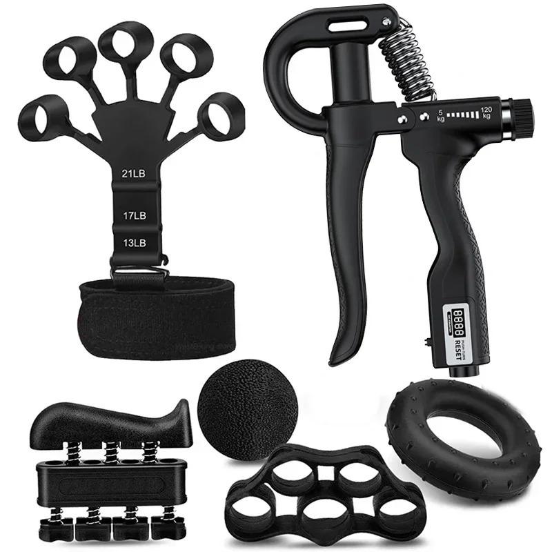 5120kg Adjustable Heavy Hand Grip Set Strengthener Finger Expander Arm Wrist Forearm Trainers Fitness Exercise For Patient 260403