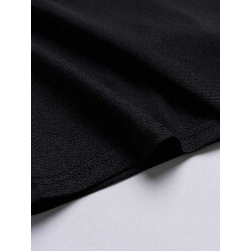 Men's T-shirt 2026men's fashion street style printed loose-fit black T-shirt, pure cotton short-sleeve ins Summer Fashion T-shirt
