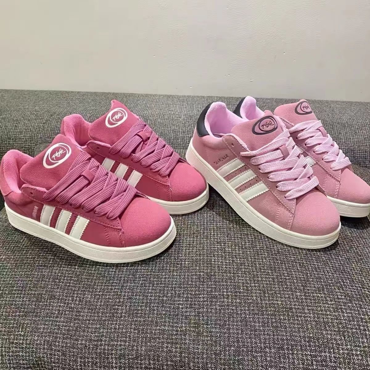 2026s Dragon Fruit Girl Pink Bread Shoes Student Shoes Casual Versatile Board Shoes Breathable Trendy Sports Shoes