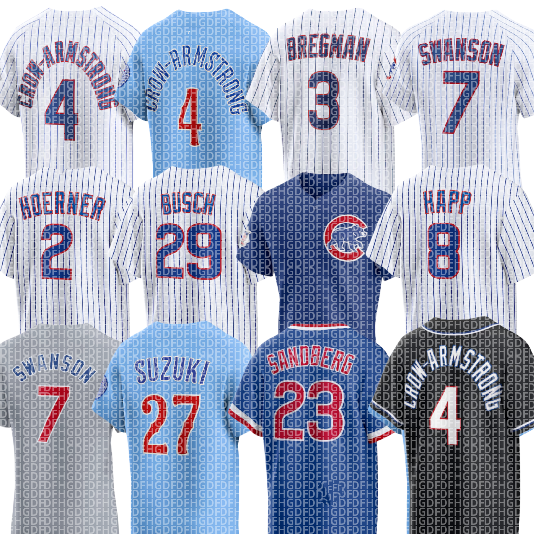 Cubs Baseball Jersey Pete Crow-Armstrong Alex Bregman Shota Imanaga Carson Kelly Matt Shaw Miguel Amaya Michael Conforto Dylan Carlson Matthew Boyd Daniel Palencia