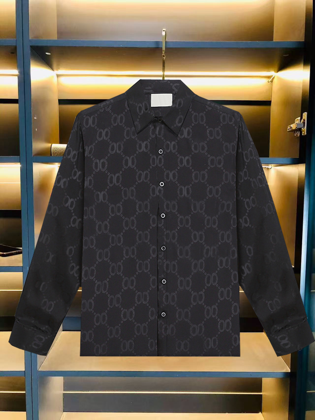 Mens Dress Shirts Designer Long sleeved Men Tshirts Tees Shirts Fashion Letters Men's Casual Shirts Curve Print Breathable T-Shirts bowling shirt Hawaii coat