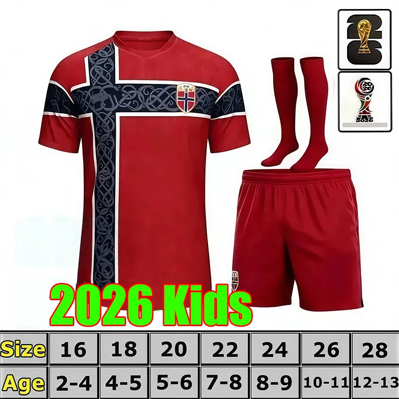 norway jersey 2026 World Cup HAALAND Soccer Jerseys DONNUM RYERSON WOLFE AJER 26 27 Noruega SORLOTH NUSA AASGAARD HORN MYHRE BOBB home Football Shirt 