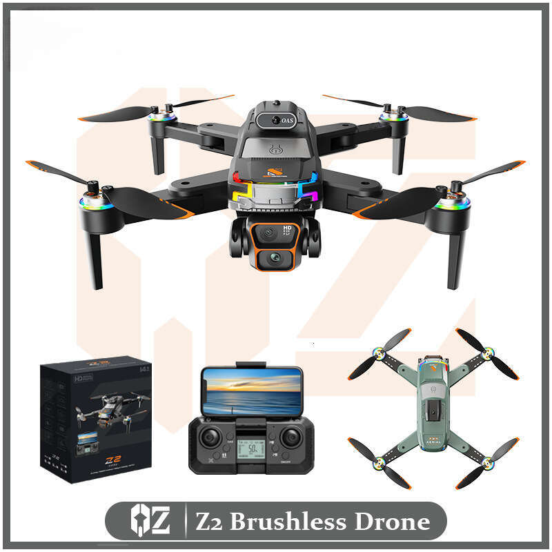 2026 New Cross-Border Z2 Drone Long Endurance Screen Control Brushless Obstacle Avoidance Large Size Professional Aerial Aircraft CKS