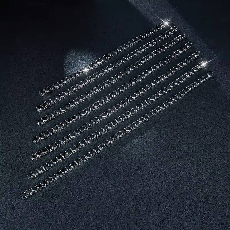 Ruizuan Hiphop Moissanite Diamond Tennis Bracelet 5mm 4mm Jewelry for Men Fashionable Hip Hop Style