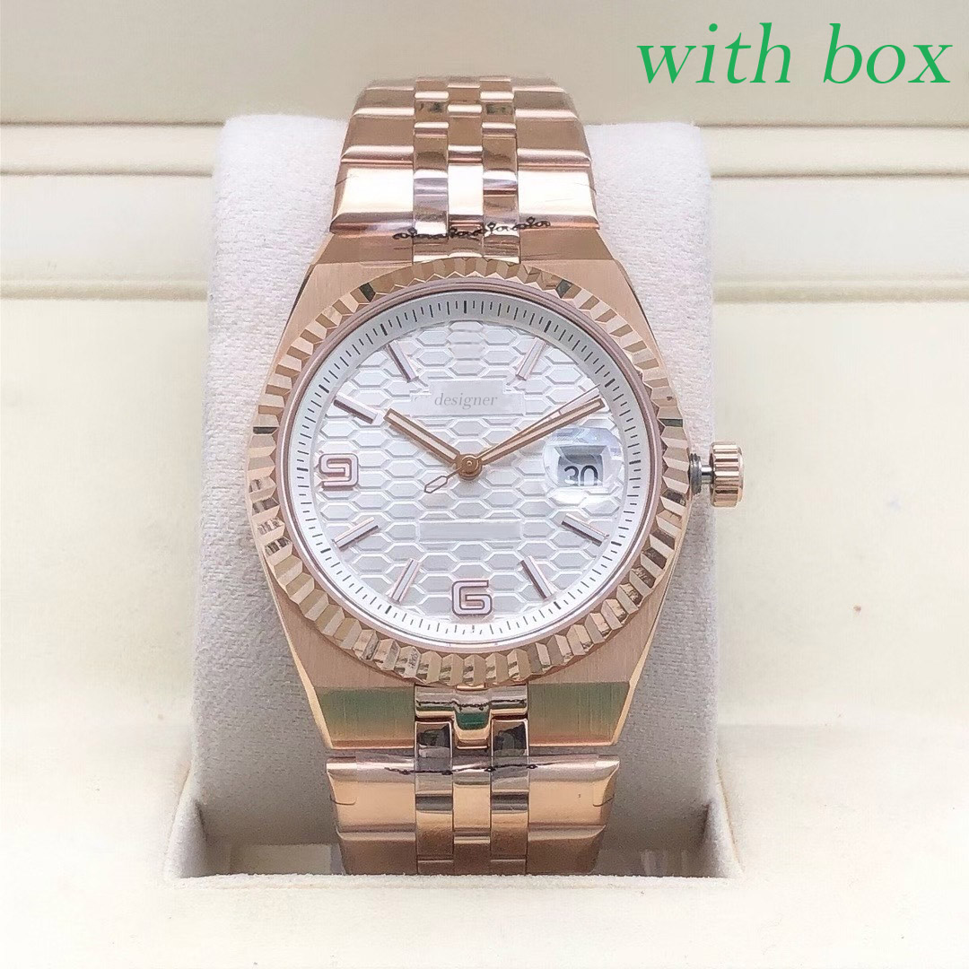 Mens designer Watch mans diamond watches 40mm dial 2813 movement Automatic movement Sapphire 904L stainless steel Strap Luminous luxury Wristwatches with box