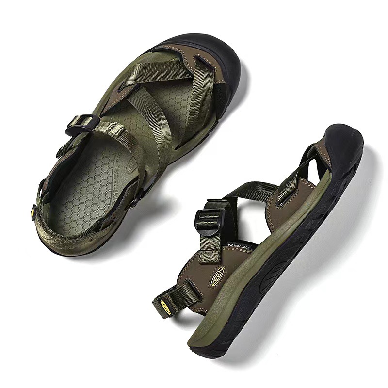 Free shipping keenshoes Outdoor Leisure Camping Trail Hiking Shoes Men's and Women's Casual Sandals Warm black plain