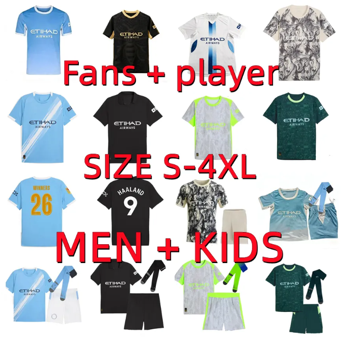 25 26 27 Man Citys FODEN HAALAND soccer jerseys player version 2026 2027 MARMOUSH Manchesters city CHERKI REIJNDERS MATHEUS BERNARDO DOKU football shirt men kids