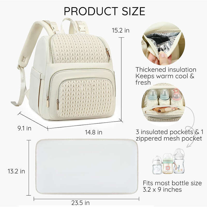 Multifunctional Large Capacity Diaper Bag Backpack Waterproof Maternity Baby Bag Travel Nappy Bag for Mom with Stroller Hooks SENYY