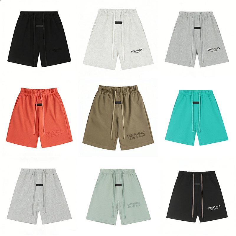 shorts essentials shorts Designer Men T-Shirt 3D Silicon Letter Print graphic tee High Street Jogging Pants sweatpants Womens loose Streetwear sports shorts