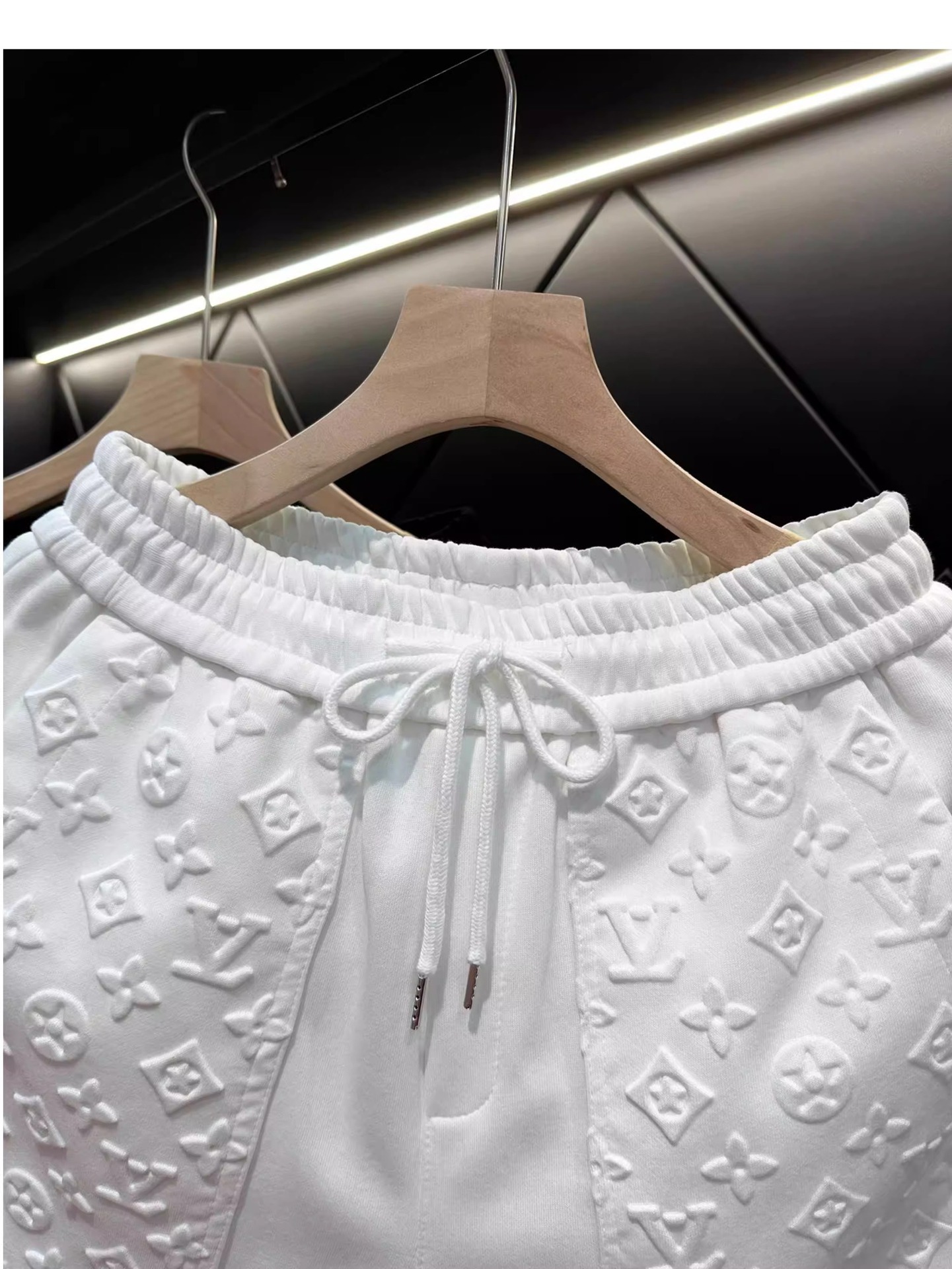 High-end trendy brand fashionable lettered jacquard five-pocket pants for men - summer new style casual sports shorts, straight-leg pants