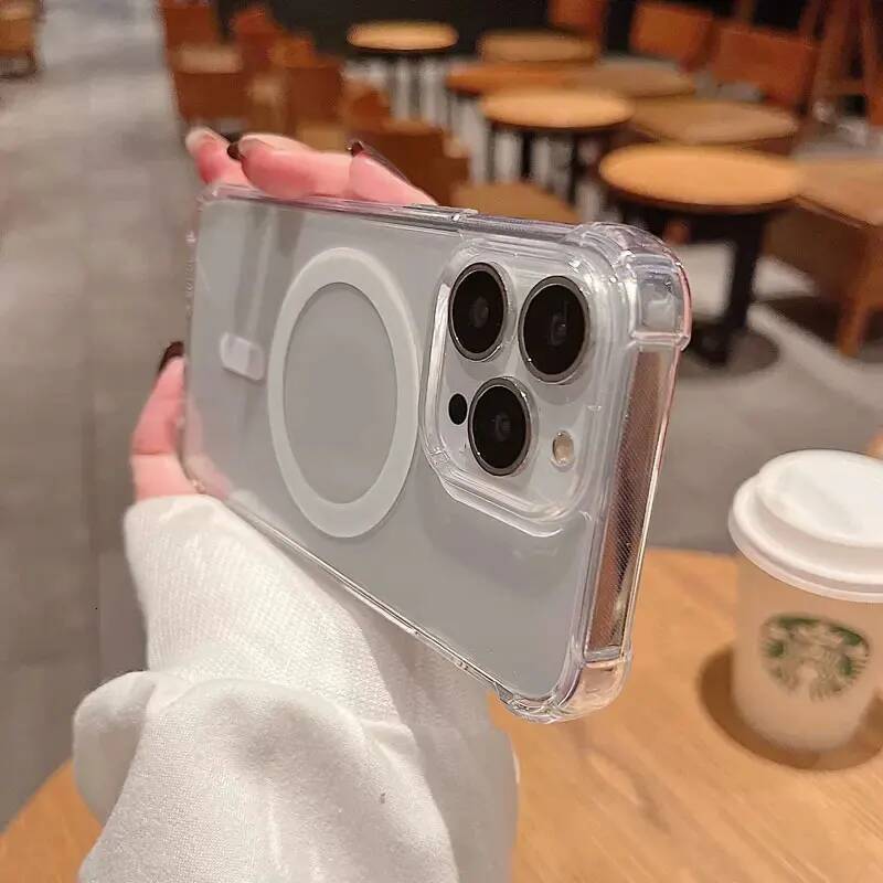 Magnetic Wireless Charger Magsafe Transparent Case For iPhone 17 11 12 13 14 15 16 Pro Max Plus Shockproof Soft Bumper Cover ddmythur
