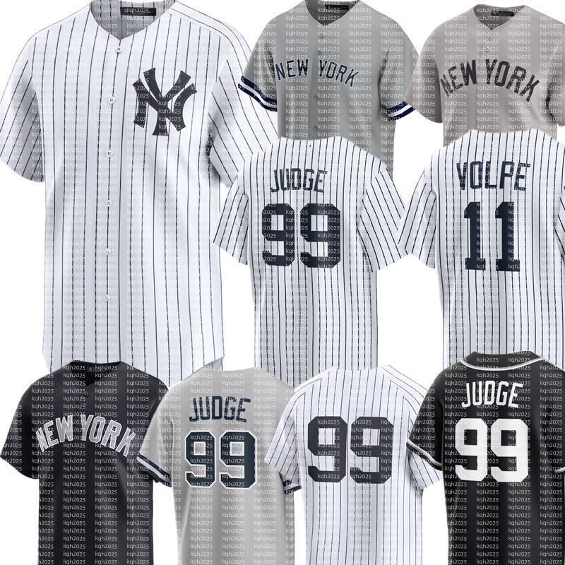 Men Yankees Baseball Jersey 2 Derek Jeter Aaron Judge Chisholm Jr. Gerrit Cole Anthony Volpe Paul Goldschmidt Austin Wells Giancarlo Stanton Cody Bellinger Babe Ruth