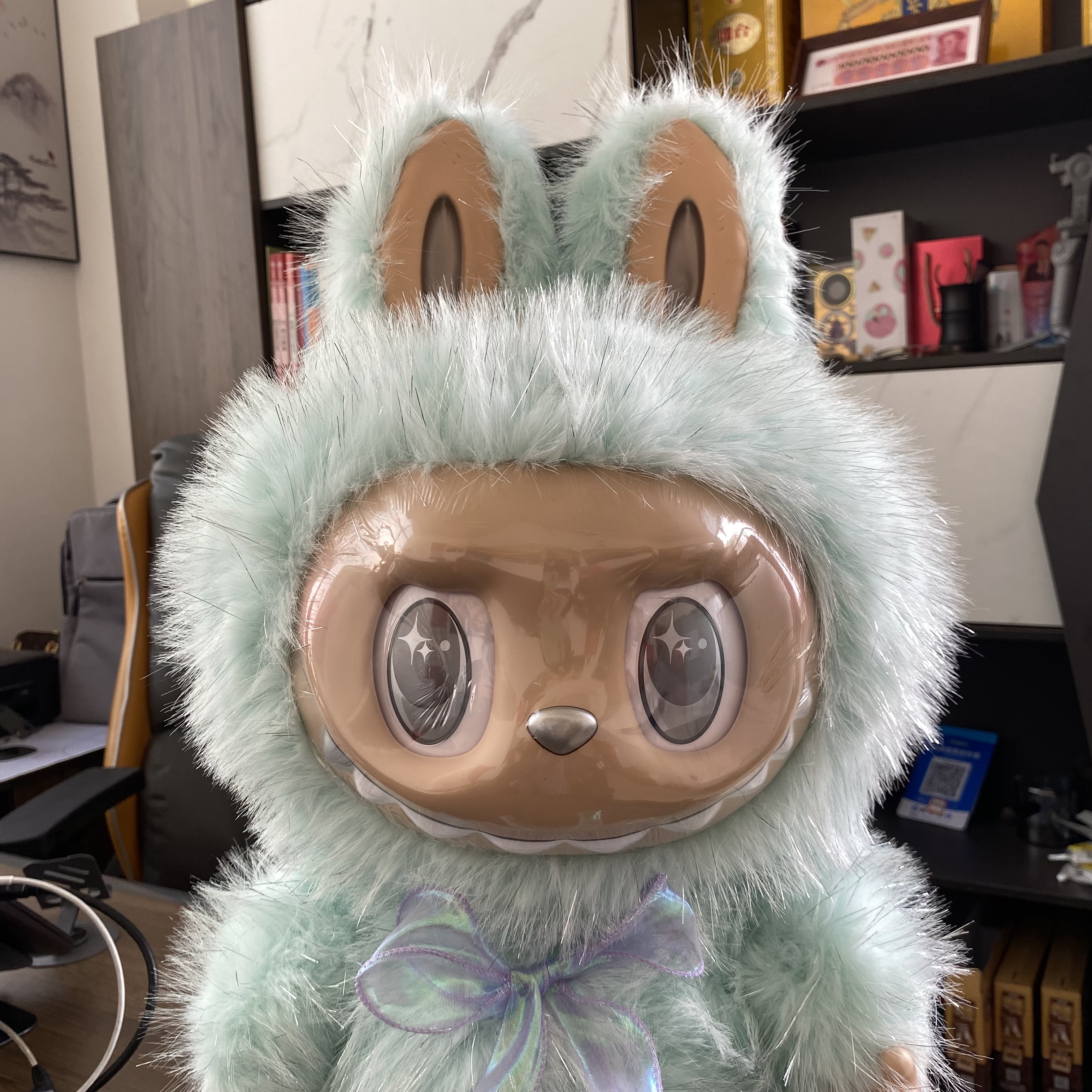 NEW BLUE 58cm Large Size Zimomo I Found U Vinyl Plush Figure Labubu Anime Doll Collection Model Doll Toys