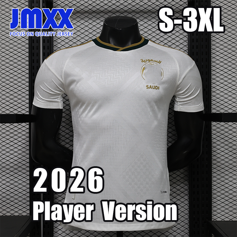 4XL XXXL Player Version JMXX 26 27 Saudi Arabia Soccer Jersey Home Away Pre Match Mens Uniforms Jerseys Man Football Shirt 2026 2027