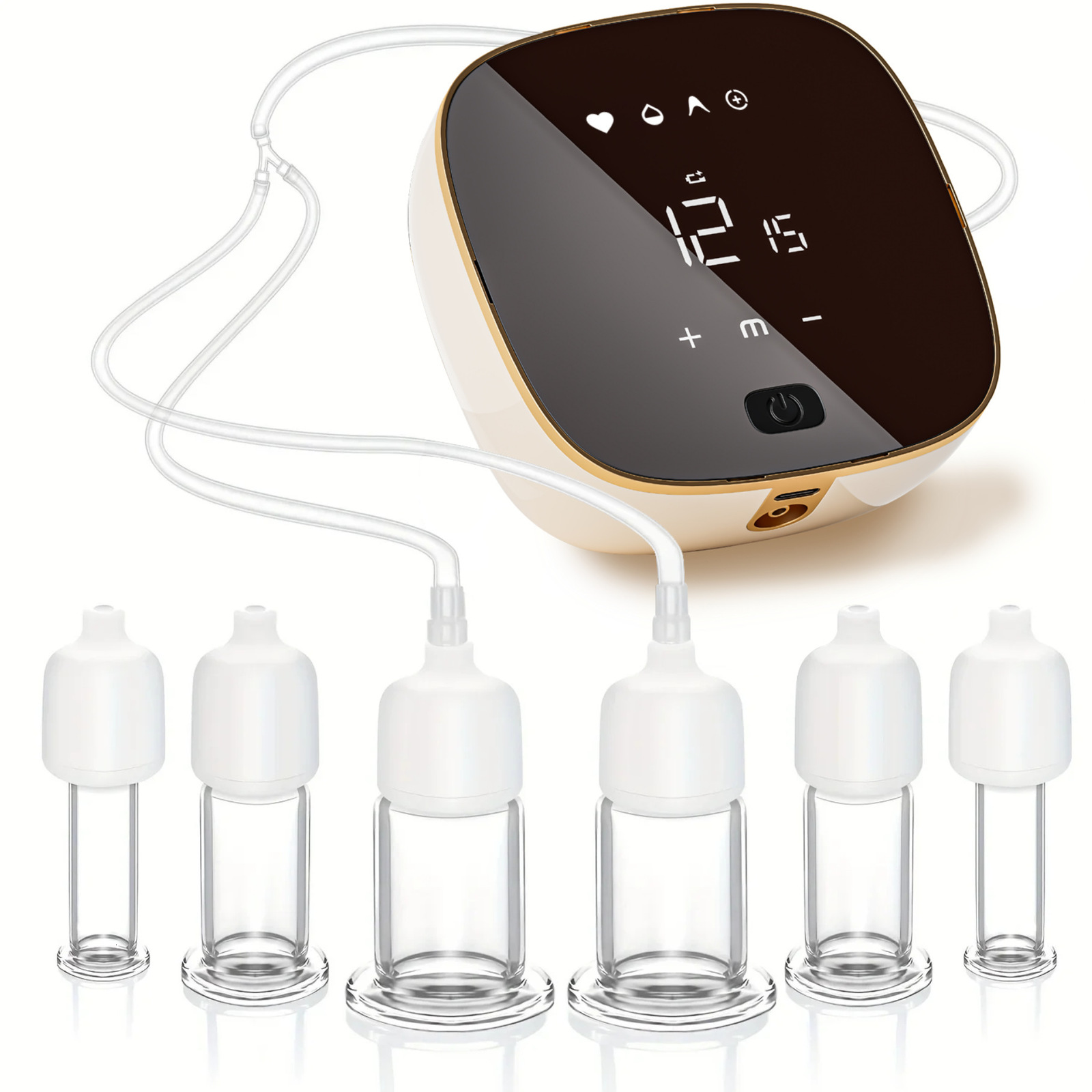 Electric Facial Cupping Set Glass 3 in 1 Gua Sha Facial Tools Face Cupping Massage for Eye Neck Skin Care 251030