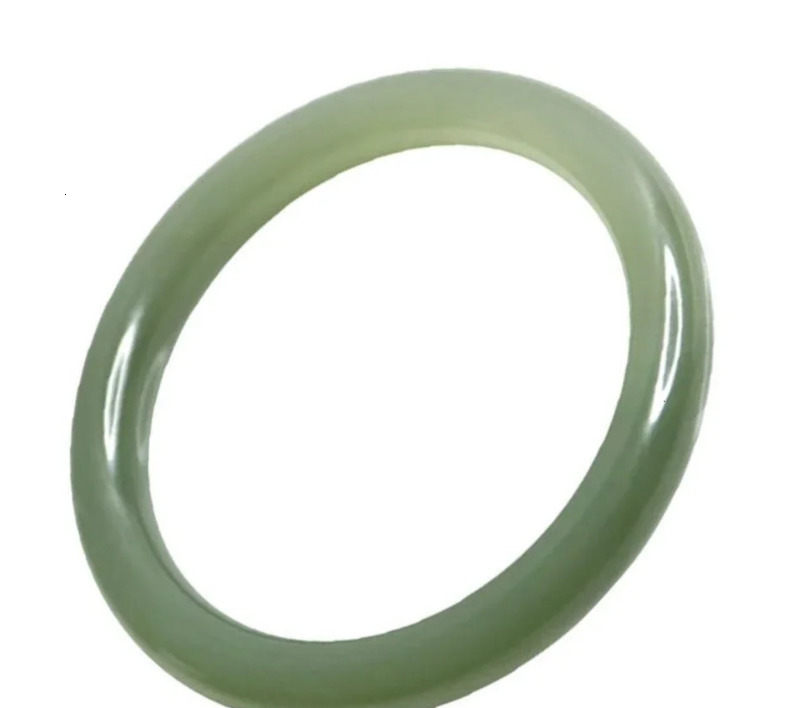 Chinese Hetian Jade Bracelet 54-64mm Charm Jewellery Fashion Accessories Hand-Carved Man Woman Luck Round Bangle Amulet Gifts 240930