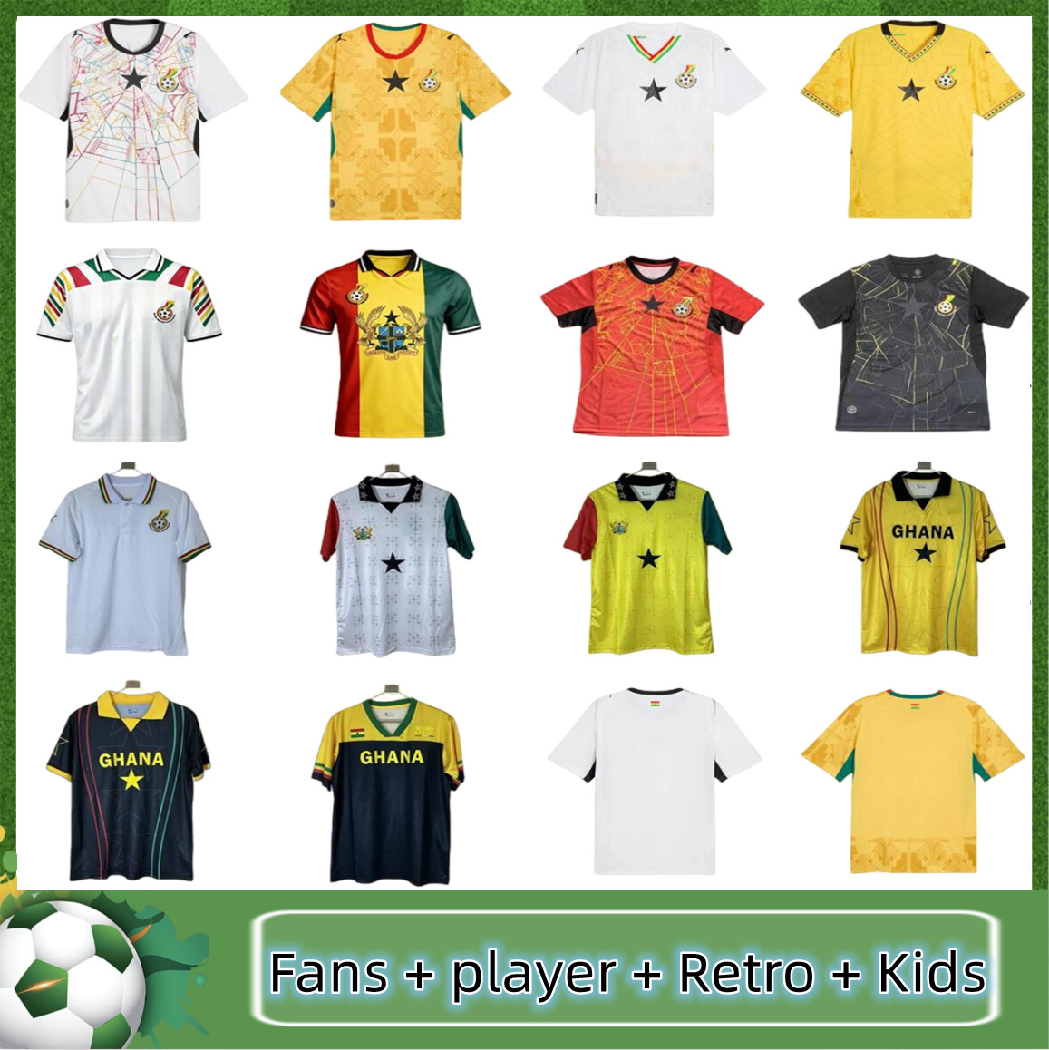 26 27 Ghana Soccer Jerseys KUDUS Y.AYEW PARTEY NUAMAH 2026 World Cup Player Version national team WILLIAMS SEMENYO OWUSU SULEMANA Football Shirt Men KIDS kit Uniforms