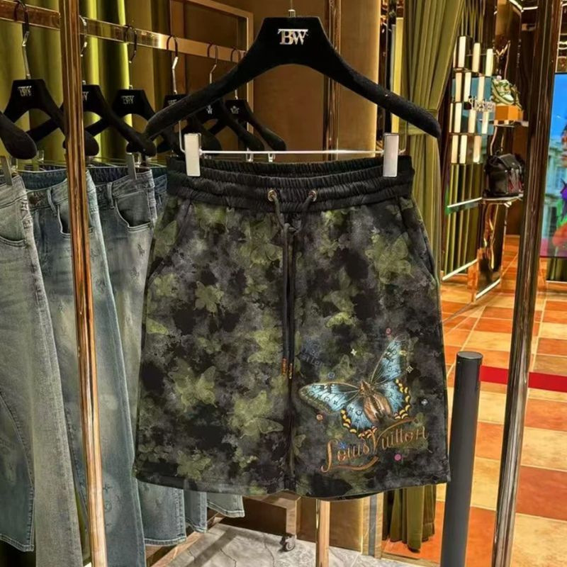 2026 Summer Designer New Product - High-end Luxurious Fashion Stylish Multi-purpose Casual Shorts With Embroidery Print Elastic Drawstring Pockets Uni