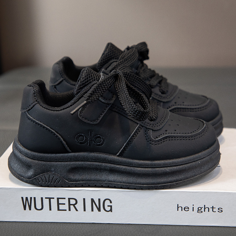 Children's shoes, children's white shoes, classic versatile board shoes, campus shoes, performance shoes, casual shoes, black and white Velc