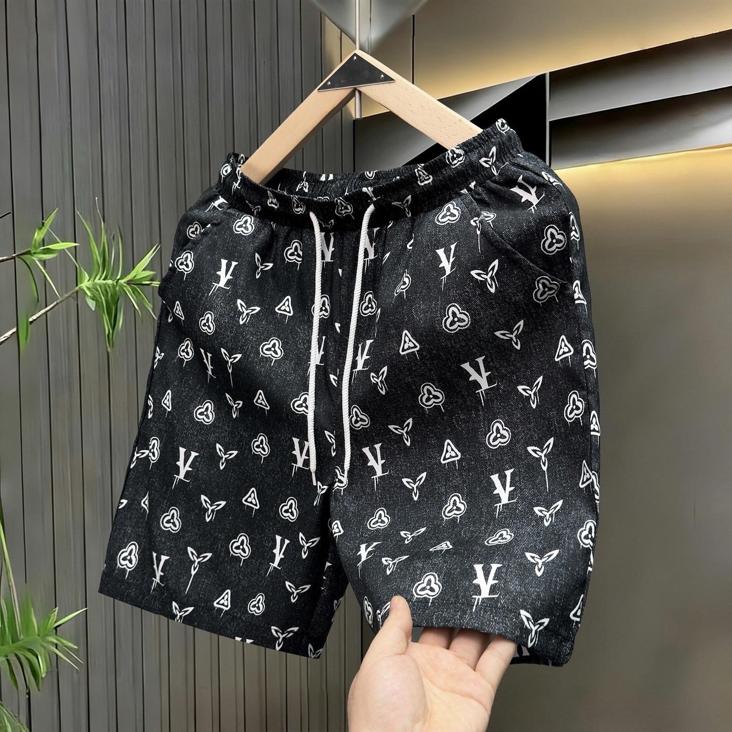 2026 Designer's New Men Five-piece Shorts - Summer Trendy Shorts For Men - Printed American Straight Pants - Thin Style - Quick-drying - Loose-fi