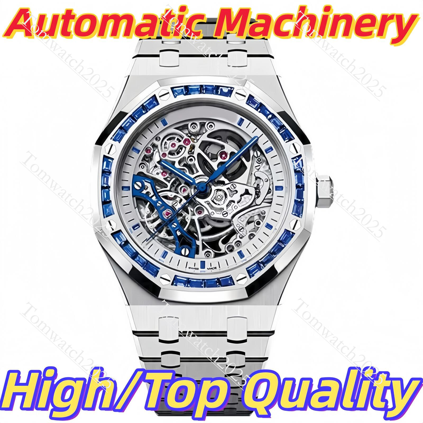 Luxury Audemarelies Pegeutlies Watches Man AAA Audemarelies Pidguetlies Superclone Skeleton Watch Movement Chronograph Luminous Watch Quartz Watch Gift Box b30