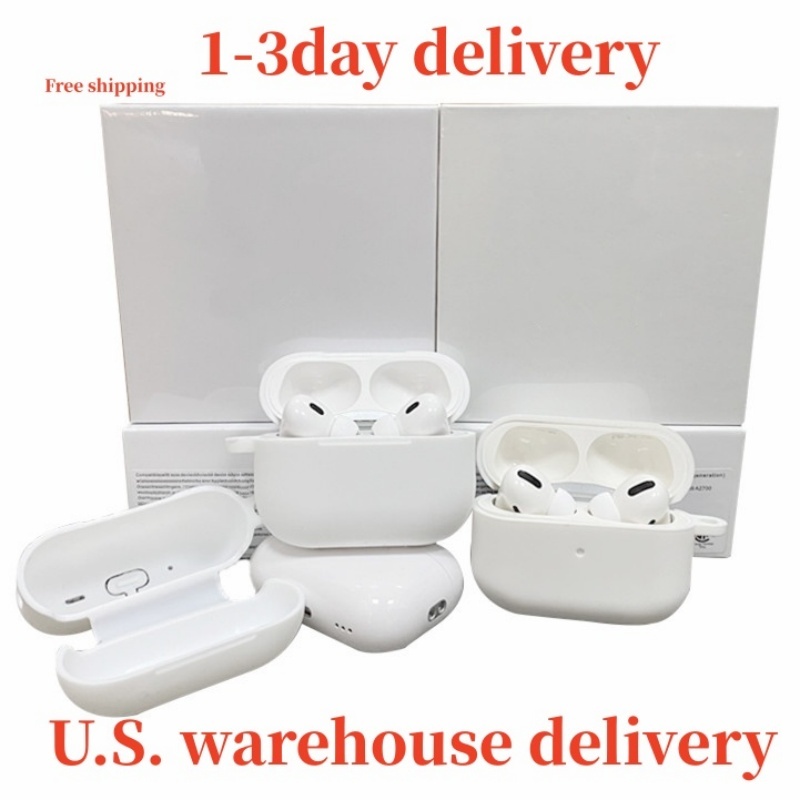USA Stock for pro 2 air pro 3 air 4 5 6 Max Earphone Headphones Bluetooth Headphone Accessories Silicone Protective Cover pros Wireless Charging Case