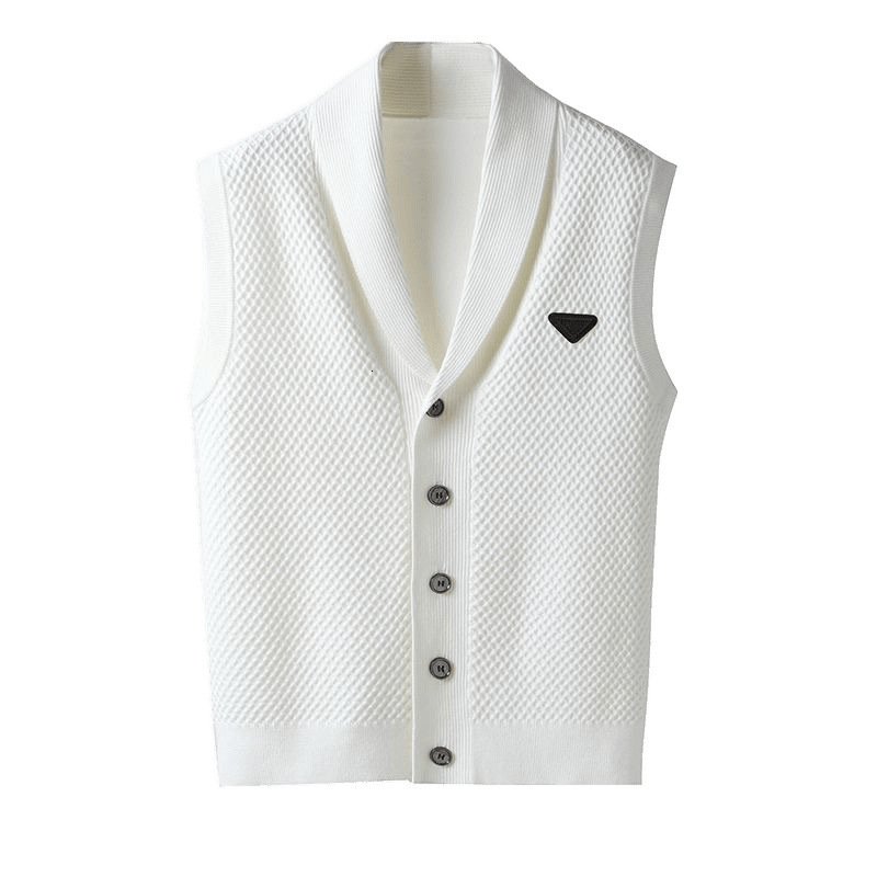 luxury brand designer spring summer knit cardigan blazer mens trendy brand solidcolor fitted business casual fashionable top