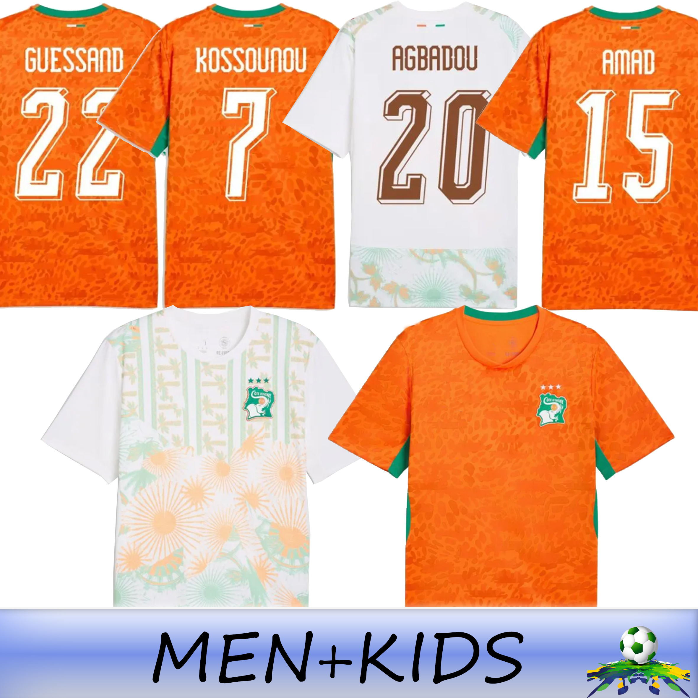 26 27 Ivory CoastS Soccer Jerseys national football team KESSIE DROGBA KOSSOUNOU Uniforms Cote d Ivoire Football Shirt CORNET 2026 Fan Mens Jerseys