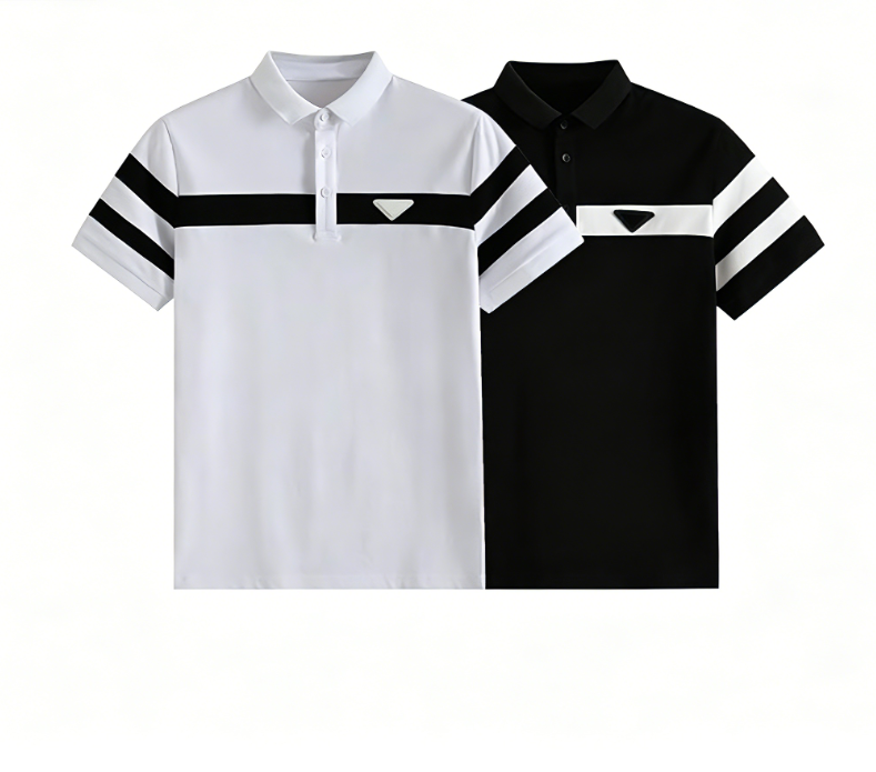 2026 Summer New Collection Lapel Short Sleeve T-Shirt Light Luxury Trendy Casual Versatile Slim Fit Stylish Mens Polo Shirt