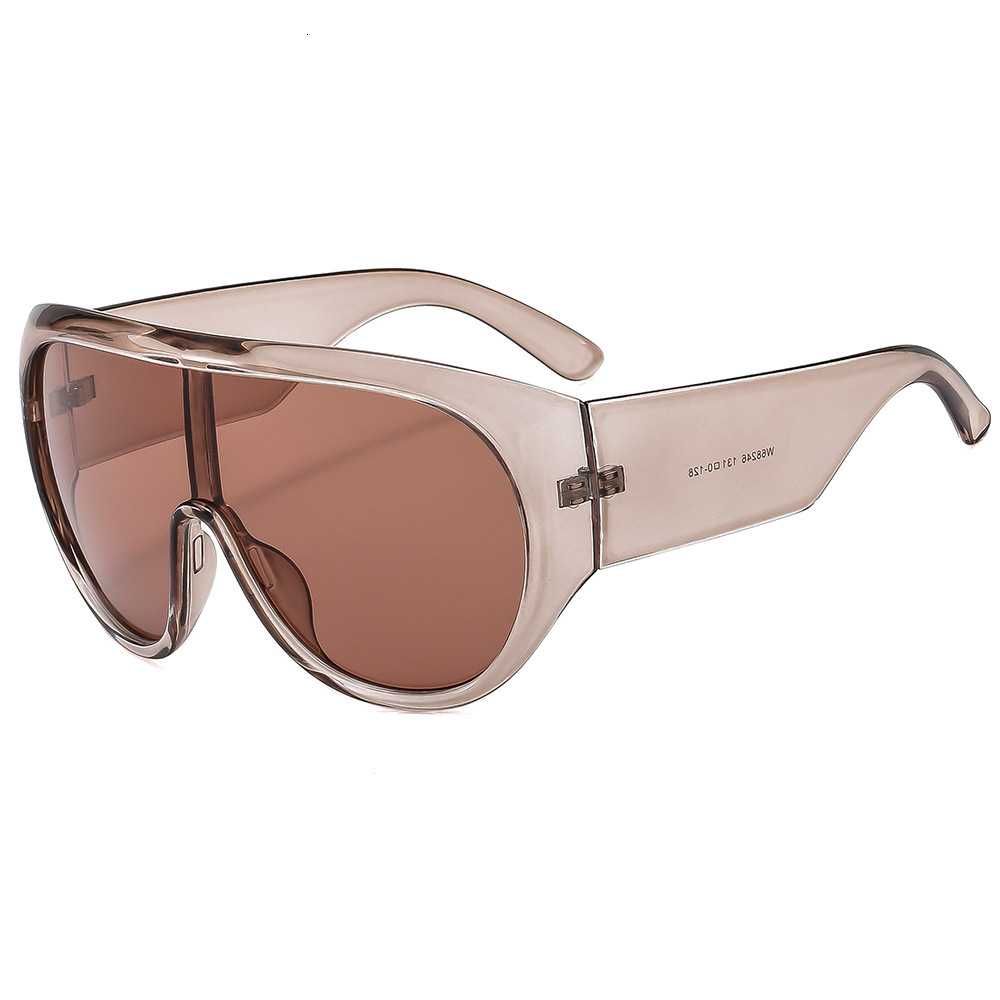 European and American New Large Frame Personality Versatile Street Style Internet Celebrity Sunglasses Unisex Fashion Show Trendy Glasses
