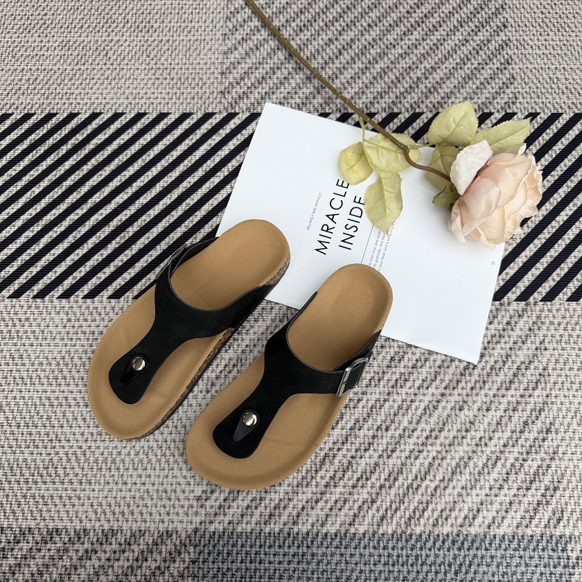Women's Sandals Flip Flops Colorful Buckle Casual Beach Sandals European and American flip-flops slippers