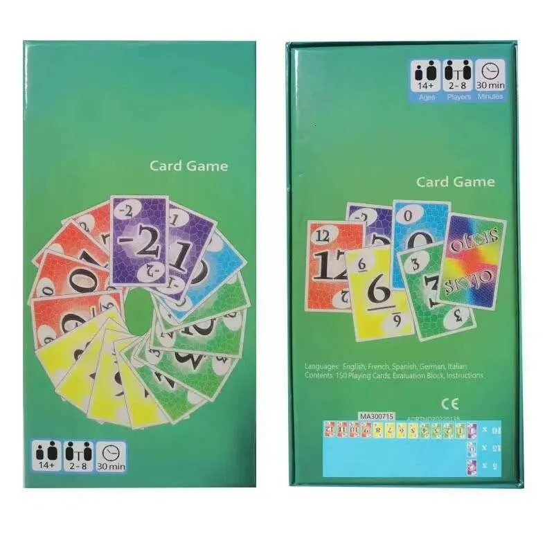 SKY JO Card Party Table For The Whole Family Deck Box Social Collective Games ,Christmas And Halloween Gifts by sea shipping