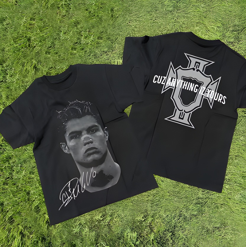 free shipping 2026 Cross-Border Soccer T-Shirt, CR7 Messi Neymar 3D Digital Print, American Streetwear Short Sleeve Top