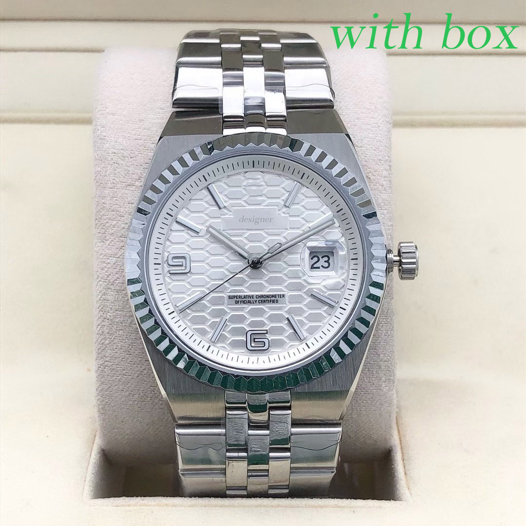Mens Watch 40mm dial diamond watches 2813 Automatic movement Sapphire 904L stainless steel Strap Luminous designer Wristwatches with box AAA quality