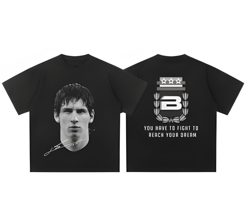 free shipping 2026 Cross-Border Soccer T-Shirt, CR7 Messi Neymar 3D Digital Print, American Streetwear Short Sleeve Top