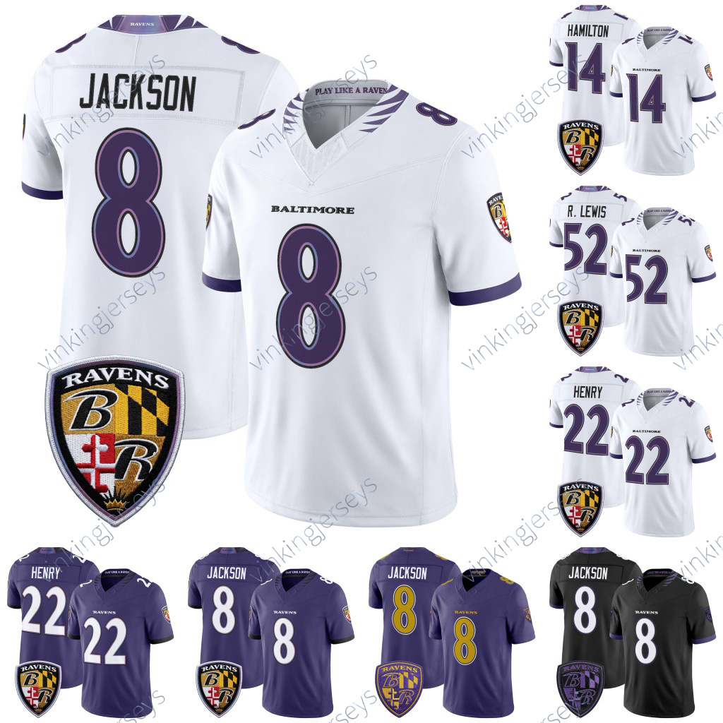 Baltimore Ravenes Lamar Jackson Jersey Zay Flowers Roquan Smith Derrick Henry Kyle Hamilton Marlon Humphrey Mark Andrews R.Lewis Trey Hendrickson me