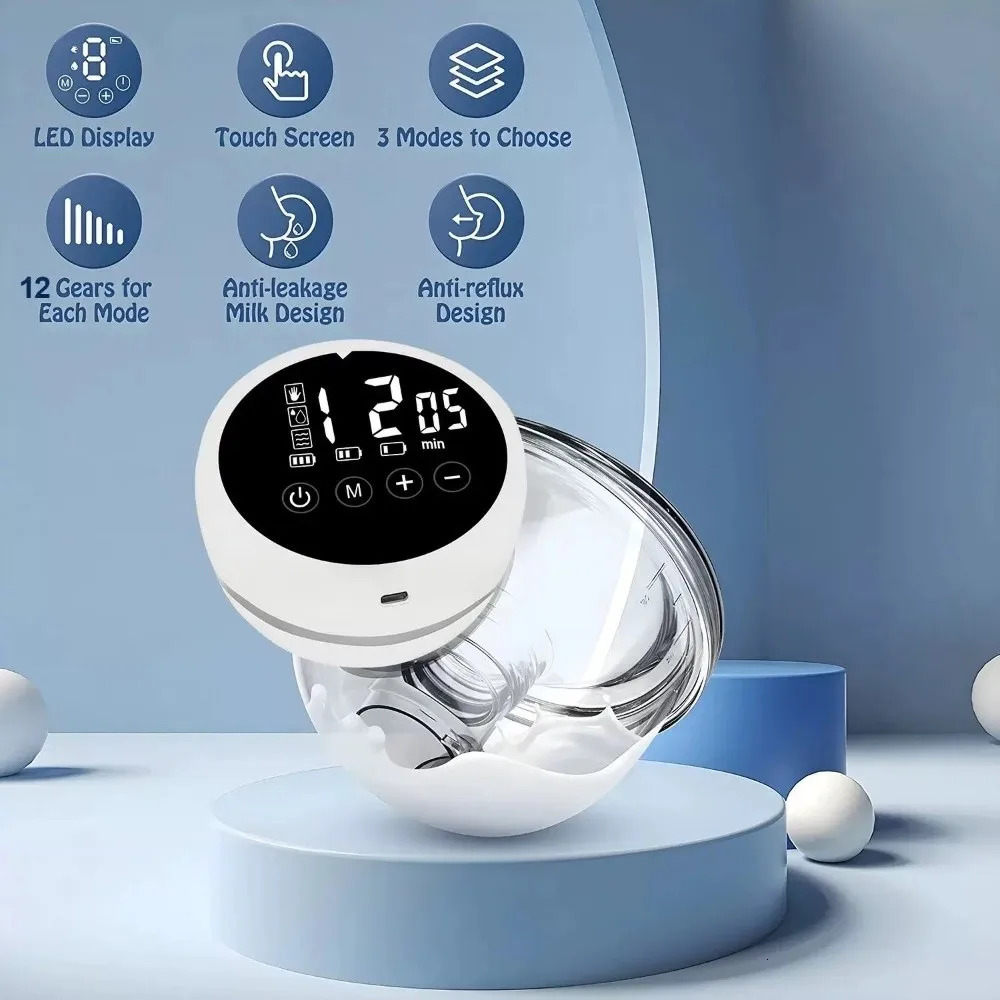 180ML Capacity Electric Intelligent Integrated High Suction Hands Free Massage Painless 251107